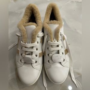 Hermes fur sneakers size 38 nwt